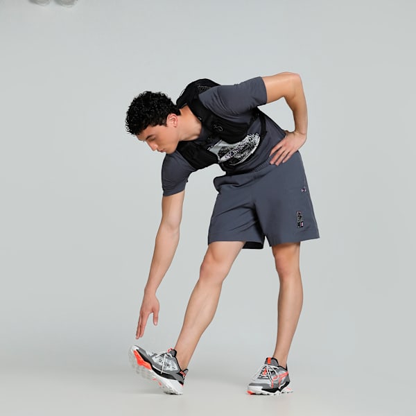 SEASONS Men's 7" Trail Running Shorts, Galactic Gray, extralarge-IND